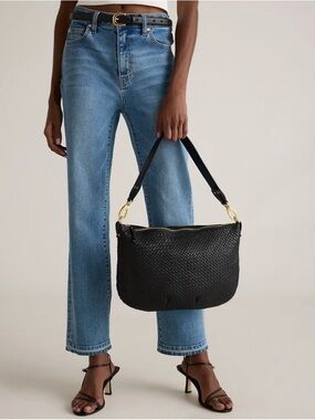 Quince Leather Handwoven Crossbody